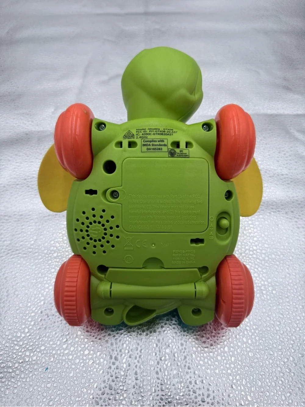 Fisher-Price Teal & Green Turtle ABC 123 Learning Push Toy